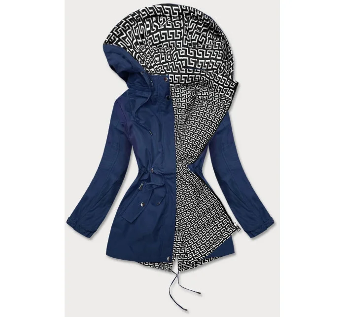 Tmavě dámská bunda parka 2 v 1 model 15904406 - SPEED.A Tmavě dámská bunda parka 2 v 1 model 15904406 - SPEED.A