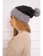 Milano fleecová čiapka K203 graphite+grey Milano fleecová čiapka K203 graphite+grey