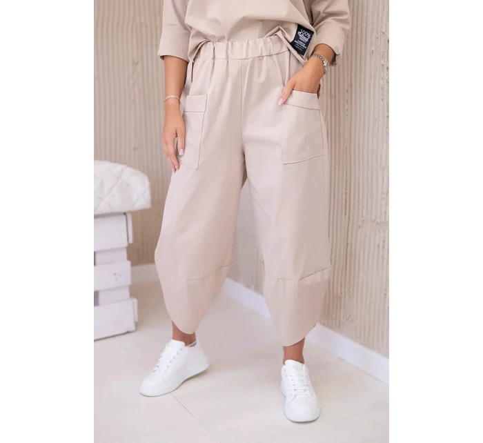 Súprava nových béžových teplákov Punto Súprava nových béžových teplákov Punto