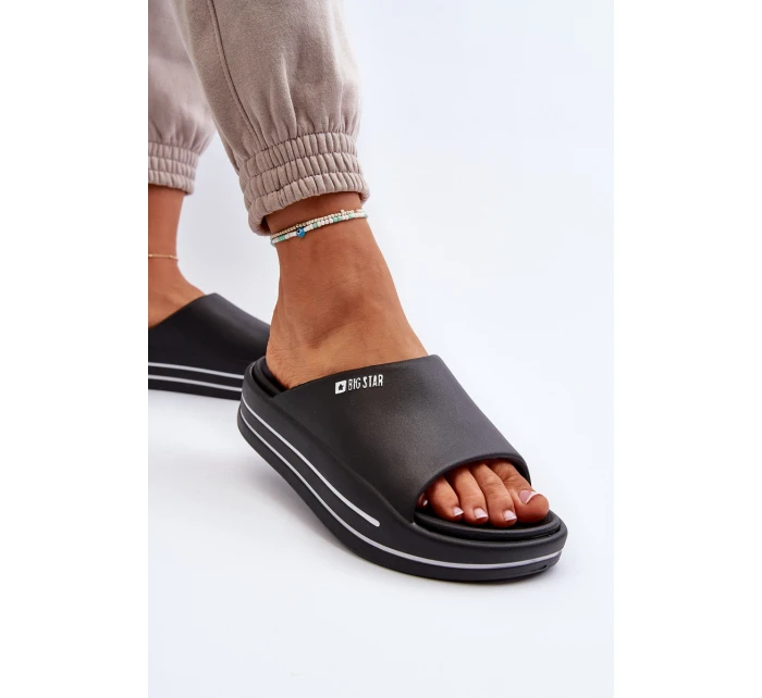 Dámské sandály na platformě Big Star model 21652623 černé - Big Star Shoes Dámské sandály na platformě Big Star model 21652623 černé - Big Star Shoes