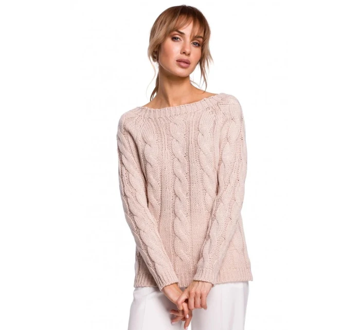 Svetr s výstřihem  šedý  model 21207530 - Moe