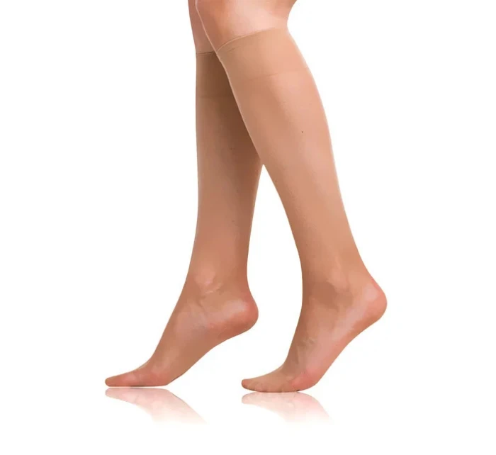 Dámske hodvábne pančuchy FLY 15 den Almond - BELLINDA