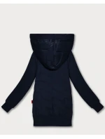 Dámska mikina s kapucňou Goodlookin Dark Blue (AMG-175)