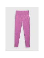 Dámske bezšvové legíny na jogu a pilates 4F 4FWAW25TFTIF407-54A dámske Dámske bezšvové legíny na jogu a pilates 4F 4FWAW25TFTIF407-54A dámske