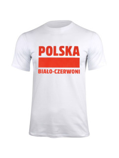 Unisex tričko Poľsko biela/červená S337909