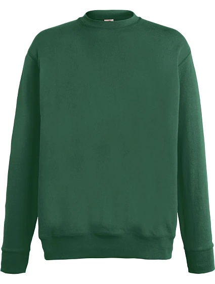 Fruit of the Loom Lightweight Set-In Sweat Pánska mikina 16.2156 fľaškovozelená