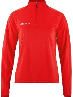 Craft Teamwear Evolve 2.0 Half Zip W Dámska tréningová bunda so zipsom na 1/4 dĺžky 82.4761 jasne červená