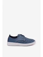 Dámske kožené poltopánky Azura Dark Blue Softie Dámske kožené poltopánky Azura Dark Blue Softie