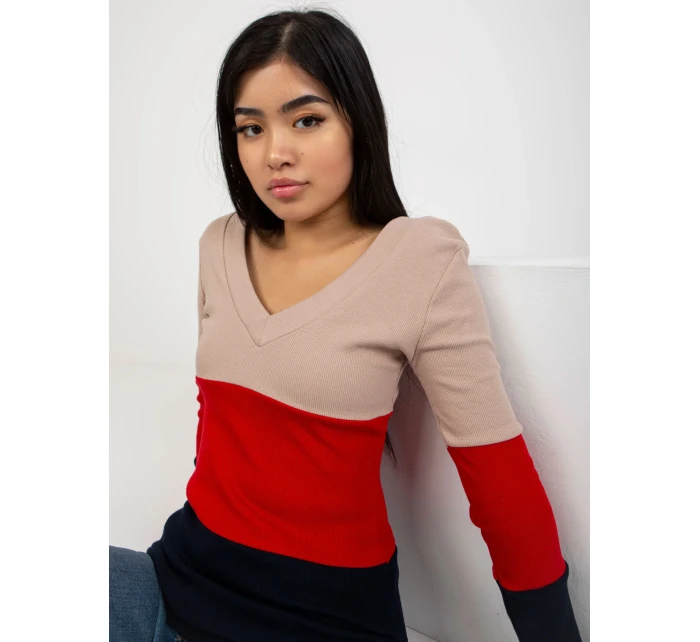 Halenka RV BZ model 17987244 tmavě modrá červená - FPrice Halenka RV BZ model 17987244 tmavě modrá červená - FPrice