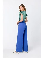 model 18360112 Halenka bez rukávů modrá - STYLOVE model 18360112 Halenka bez rukávů modrá - STYLOVE