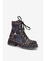 Šnurovanie vyšší model 219247 Krok v štýle