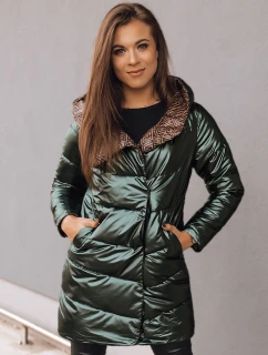 Dámska dvojcestná prechodná bunda DELSY LONG zelená FashionStreet TY3480