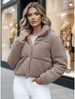 Dámska zimná bunda krátka alpaka CELESTIAL camel FashionStreet TY4482z Dámska zimná bunda krátka alpaka CELESTIAL camel FashionStreet TY4482z