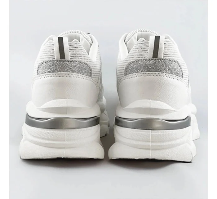 Biele šnurovacie dámske športové topánky (LU-3) Biele šnurovacie dámske športové topánky (LU-3)