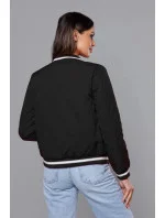 Čierna dámska bunda typu bomber (16M9070-392)