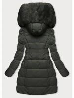 Dámska zimná bunda s kožušinou Army (2M-008)