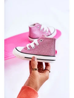 Dětské růžové vysoké tenisky model 21587191 - Boto