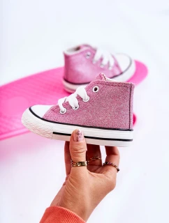 Dětské růžové vysoké tenisky model 21587191 - Boto