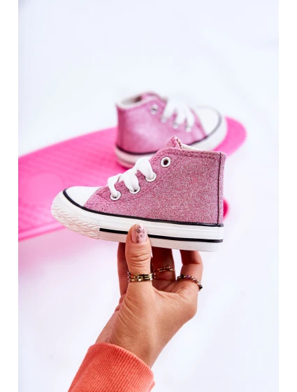 Dětské růžové vysoké tenisky model 21587191 - Boto