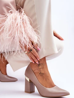 Zazoo model 21615922 Kožené Lodičky Beige - Boto