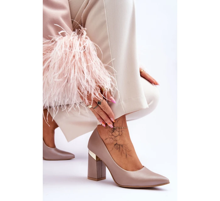 Zazoo model 21615922 Kožené Lodičky Beige - Boto