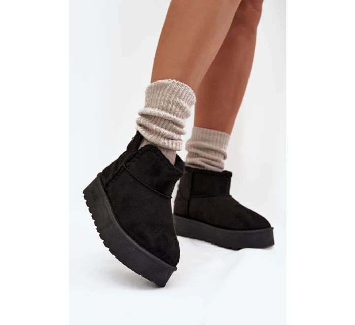 Dámské Sněhule Na Platformě S Big Star Černé model 21705862 - Big Star Shoes