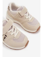 Dětské sportovní tenisky na suchý zip béžové Galisse
