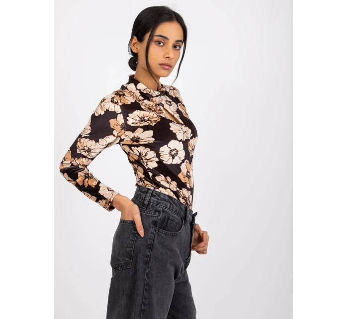 Blúzka DHJ BZ 6291.56P čierna a béžová Blúzka DHJ BZ 6291.56P čierna a béžová