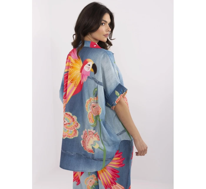 Košeľa DHJ KS 19007 6.86 modrá