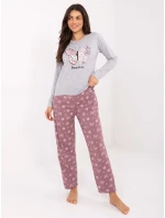 Pyžamo DU PI FP 001.48 sivé Pyžamo DU PI FP 001.48 sivé