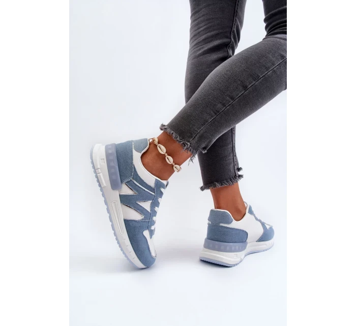 Dámske džínsové tenisky z ekokože, modré Kaimans Dámske džínsové tenisky z ekokože, modré Kaimans