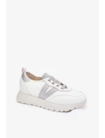 Dámske tenisky na platforme Vinceza - biele