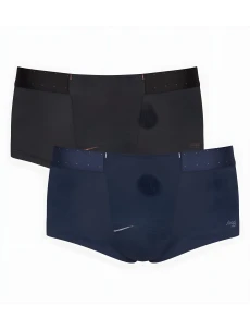 Pánske boxerky Sloggi men MADE Hipster Lifeguard 2P modré_čierne