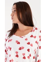 Dámske domáce šaty s dlhým rukávom Heart