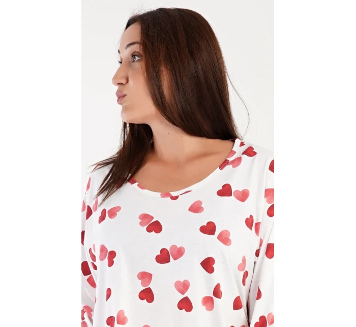 Dámske domáce šaty s dlhým rukávom Heart