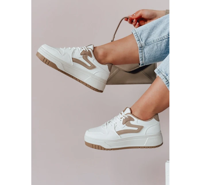 BEIMEI dámske tenisky na platforme biele FashionStreet ZY0871