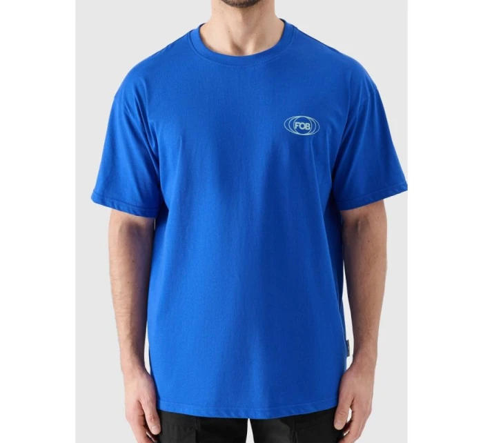 Pánske tričko oversize s potlačou 4F 4FRSS24TTSHM2535-36S