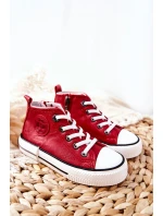 Dětské Tenisky BIG STAR model 21562562 Červené - Big Star Shoes Dětské Tenisky BIG STAR model 21562562 Červené - Big Star Shoes