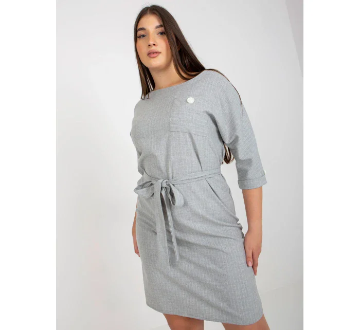 Dámské šaty LK SK model 17821317 šedé - FPrice