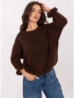 Sweter MI SW model 21365532 ciemny brązowy - FPrice
