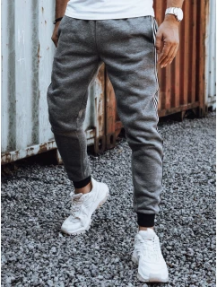 Pánske antracitové tepláky FashionStreet UX4423