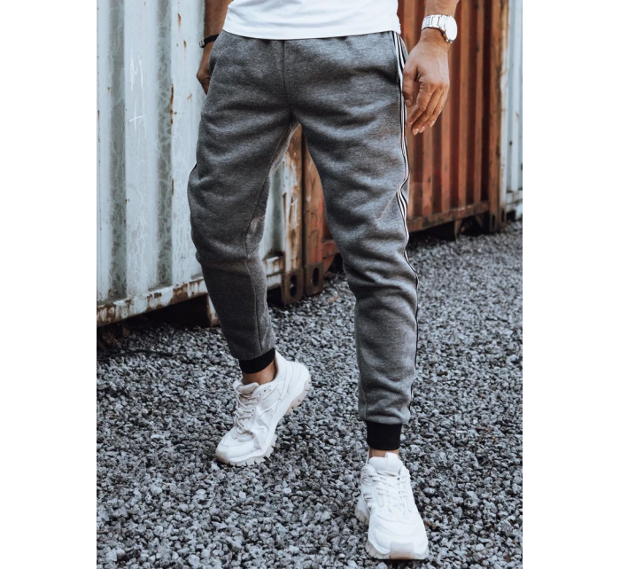 Pánske antracitové tepláky FashionStreet UX4423