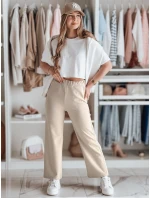 Dámské široké žebrované kalhoty Dstreet model 21985782 - FashionStreet Dámské široké žebrované kalhoty Dstreet model 21985782 - FashionStreet