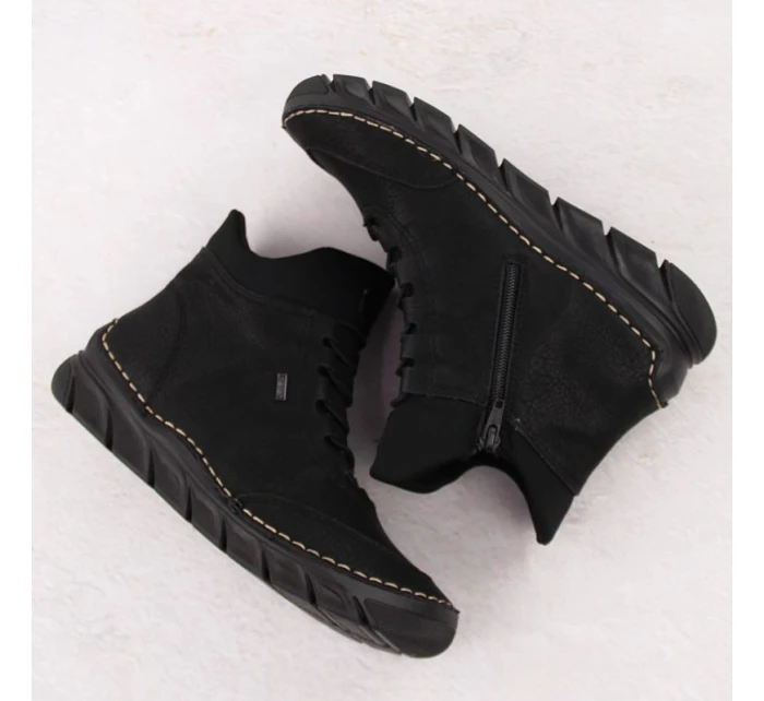 Dámské černé zateplené boty model 21904592 - Rieker