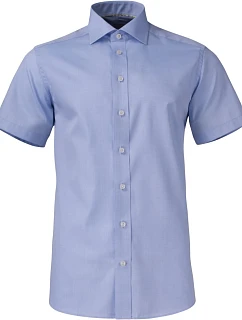 J.Harvest & Frost YB 50 S/S Regular Men Keprová košeľa s krátkym rukávom 63.5011 sky blue