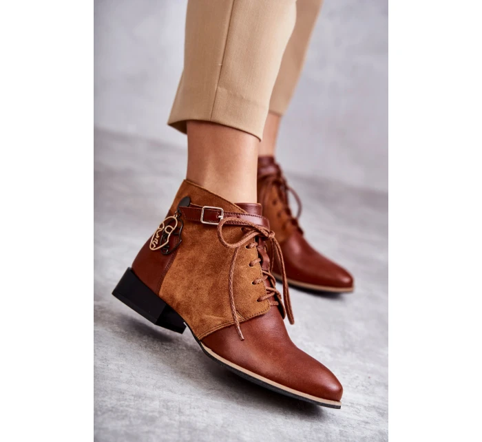 Dámské kožené kozačky model 21597650 - Maciejka