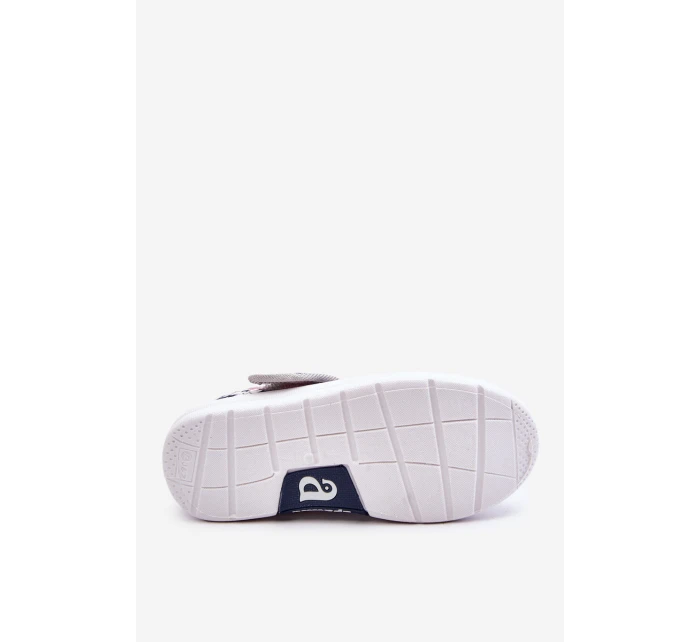 Dziecięce Baleriny W Kwiatuszki Granatowo-Szare Noah Dziecięce Baleriny W Kwiatuszki Granatowo-Szare Noah