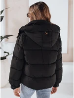 Dámská prošívaná zimní bunda s kapucí černá Dstreet model 21991192 - FashionStreet