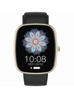 Dámské chytré hodinky  béžový silikonový řemínek + černý řemínek model 21807107 - Gravity