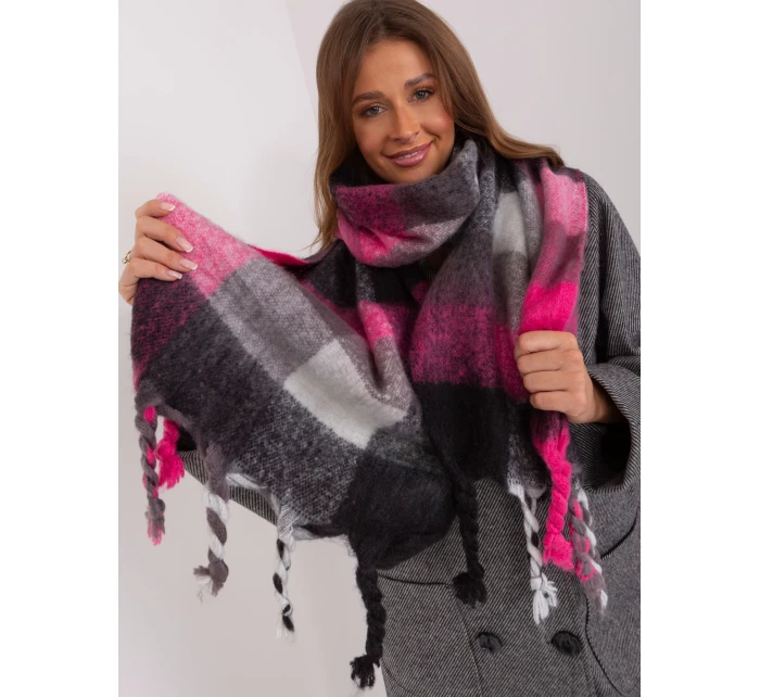 Šatka AT SZ 2313501.97 čierno-ružová Šatka AT SZ 2313501.97 čierno-ružová